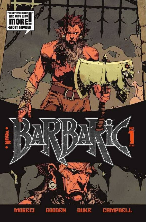 BARBARIC #1 NM 2ND PRINT MAIN COVER VAULT COMICS 2021