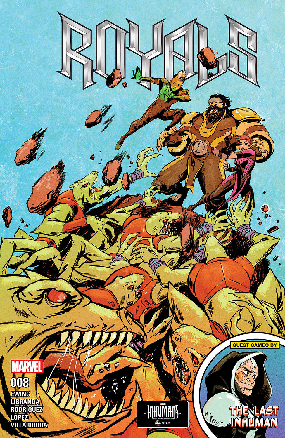 ROYALS #8 THE LAST INHUMAN! NHUMANS! MARVEL NM 1ST PRINT 2017