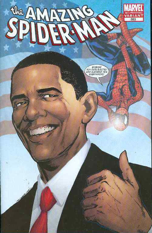 AMAZING SPIDER-MAN #583 BARACK OBAMA 3RD PRINTING VARIANT NM