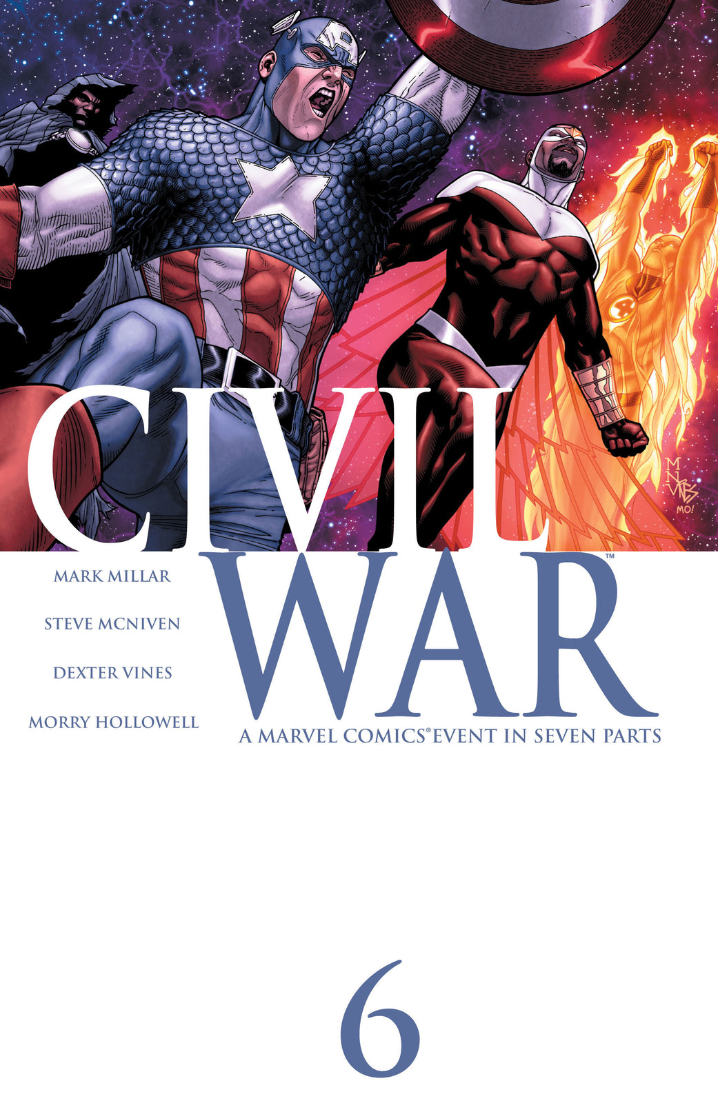 CIVIL WAR #6 MAIN COVER NM 1ST PRINT MARVEL 2007