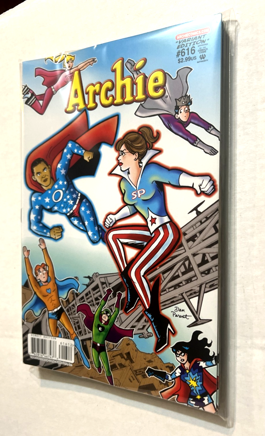 ARCHIE #616 BARACK OBAMA SARAH PALIN VARIANT DAN PARENT 10 PACK VFN+ 2011