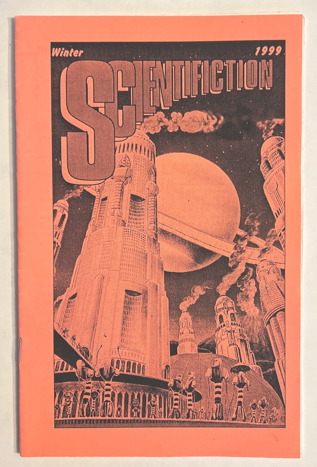 SCIENTIFICTION SCIENCE FICTION FANZINE WINTER 1999 RAY BEAM PAUL MCCALL