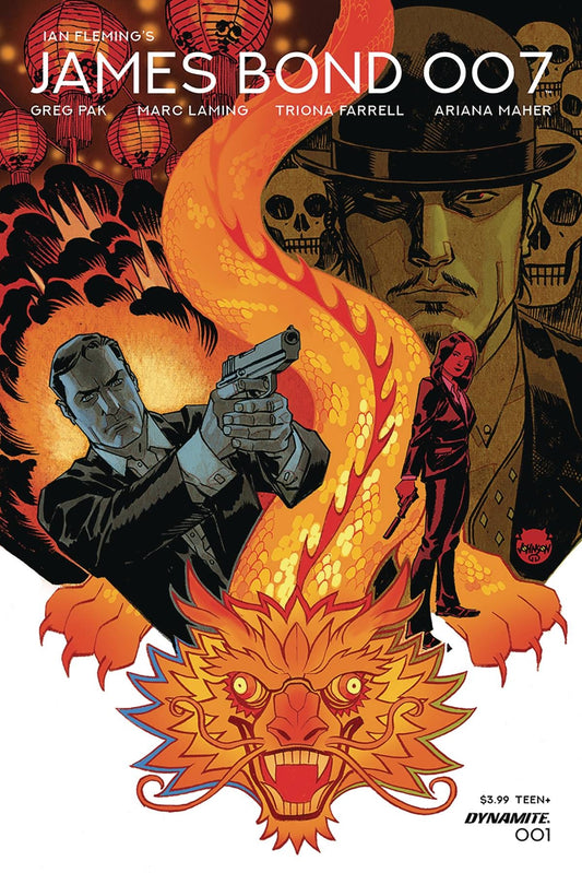 JAMES BOND 007 #1 COVER A JOHNSON DYNAMITE NM 1ST PRINT 2018