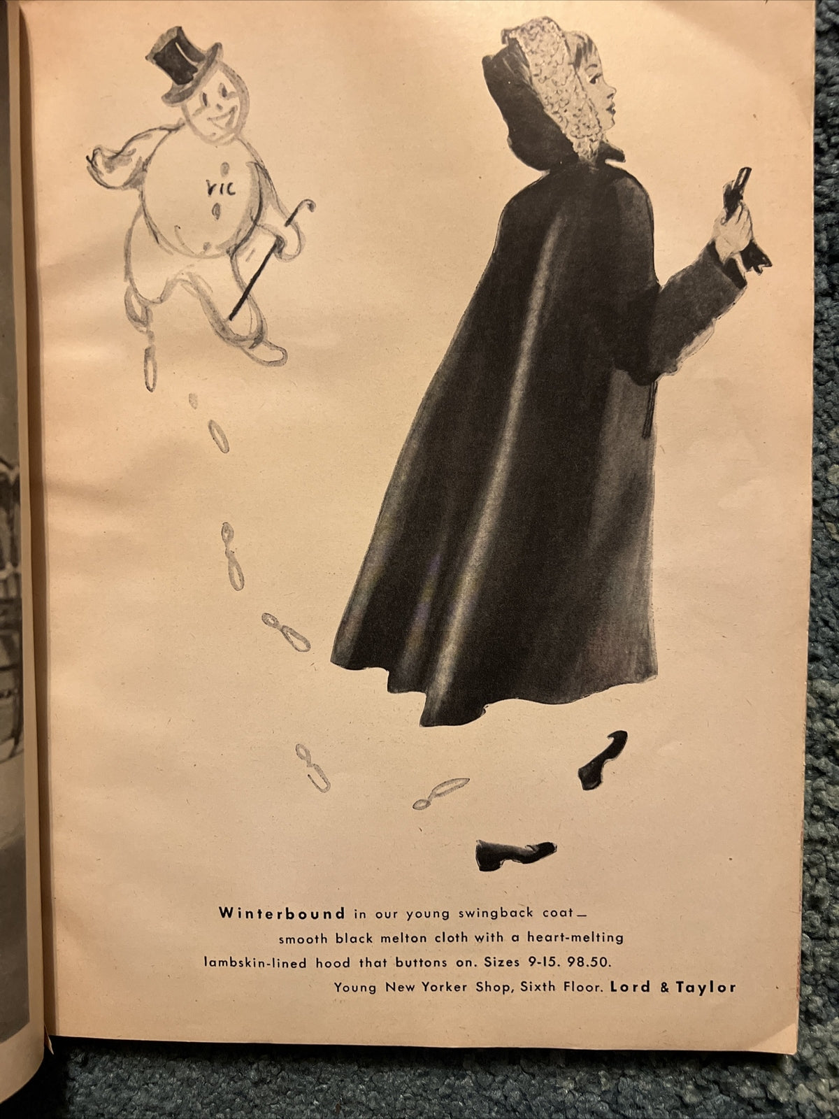 VINTAGE GLAMOUR MAGAZINE OCTOBER 1947 PRETTY GAY AD GOOD LOOKS AND LIVING