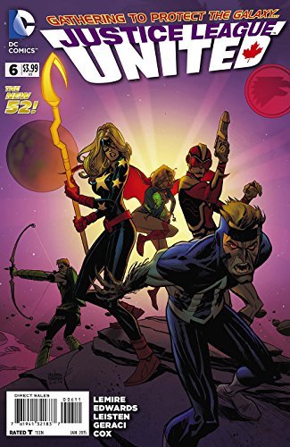 JUSTICE LEAGUE UNITED #6 STANDARD COVER NEIL EDWARDS JEFF LEMIRE NM 1ST PRINT