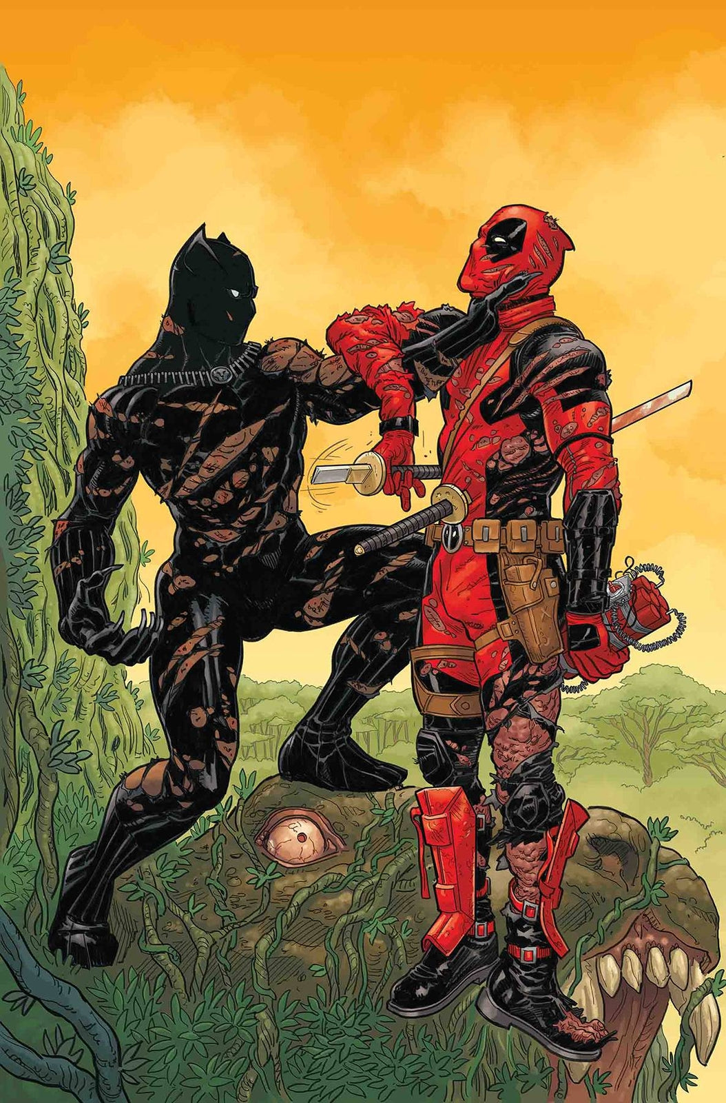 BLACK PANTHER VS DEADPOOL #2 (OF 5) SKROCE VARIANT MARVEL NM 1ST PRINT 2018
