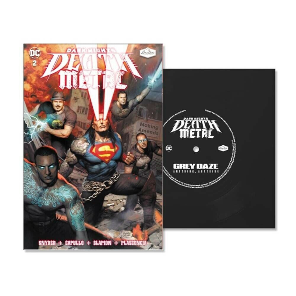 Dark Nights Death Metal #2 includes Grey Daze 7" Vinyl Loma Vista DC Comics