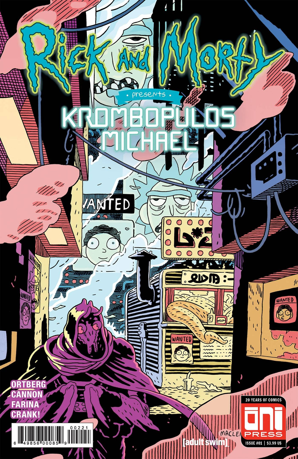 RICK & MORTY PRESENTS KROMBOPULOUS MICHAEL #1 COVER B MACLEAN ONI NM