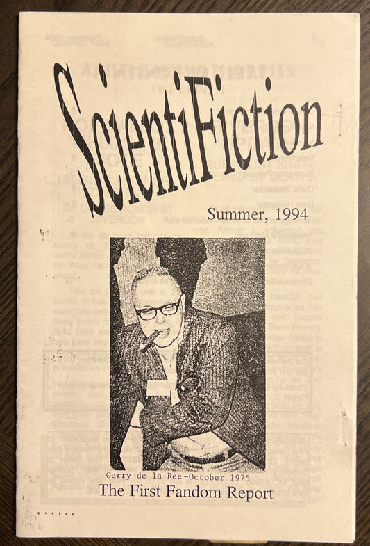 SCIENTIFICTION SCIENCE FICTION FANZINE SUMMER 1994 RAY BEAM MARK SCHULZINGER