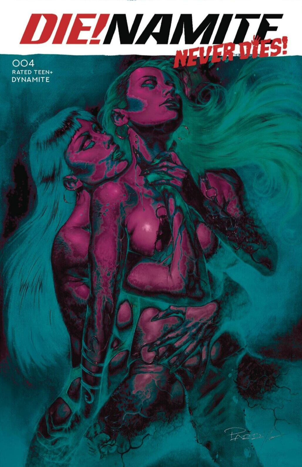 DIE!NAMITE NEVER DIES #4 COVER M PARRILLO ULTRAVIOLET 2022 DYNAMITE VF/NM