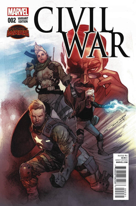 CIVIL WAR #2 COIPEL VARIANT 1:25 2015 Marvel Comics NM
