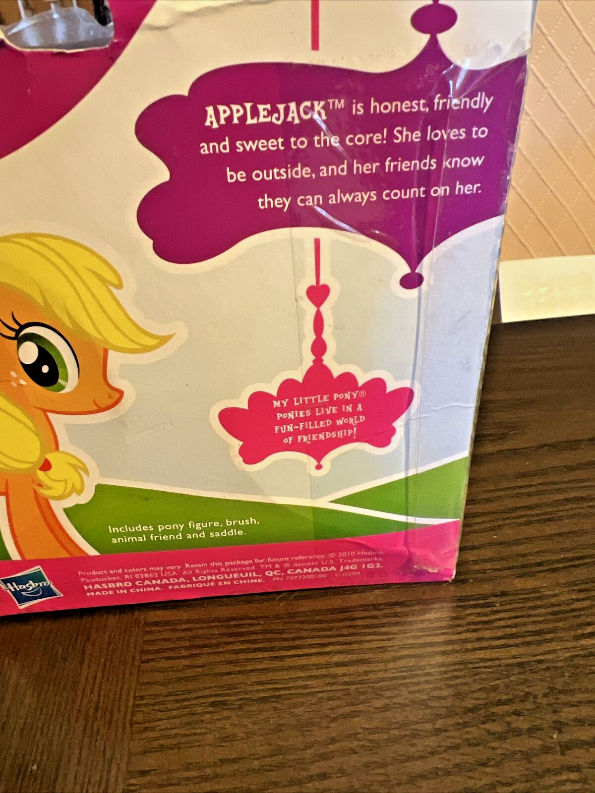 My Little Pony Applejack Figure G4 Hasbro 2010 Unopened