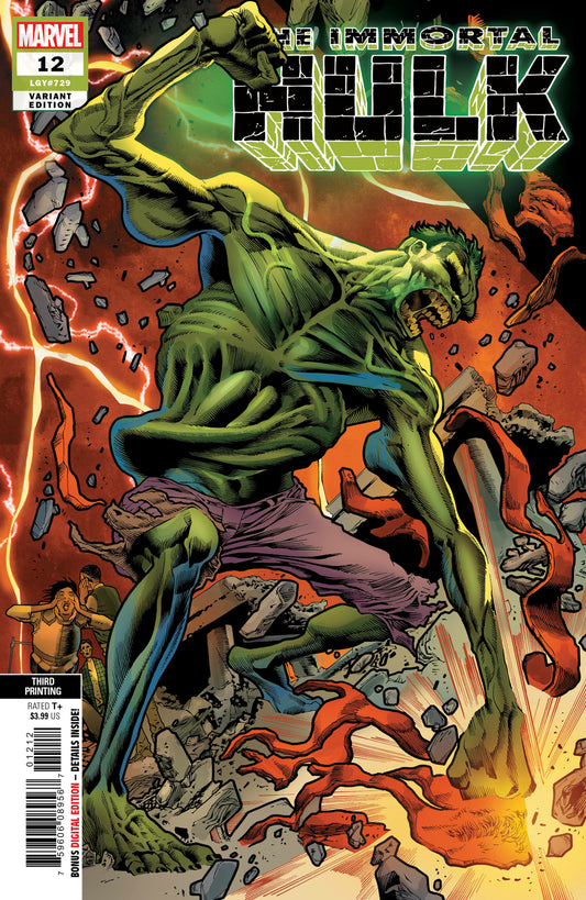 IMMORTAL HULK #12 AL EWING JOE BENNET NM 3RD PRINT MARVEL 2019