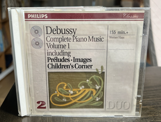 Debussy Complete Piano Music Volume 1 Philips 438 2 CD SET Werner Haas
