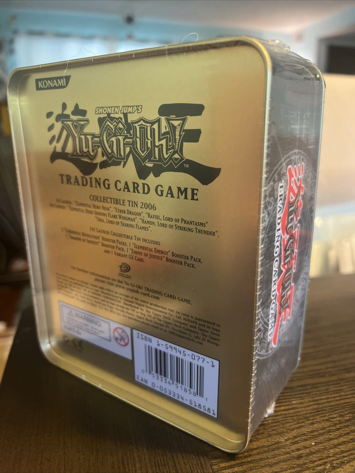 UPPER DECK YUGIOH 2006 TIN FRESH FROM CASE CYBER DRAGON SEALED