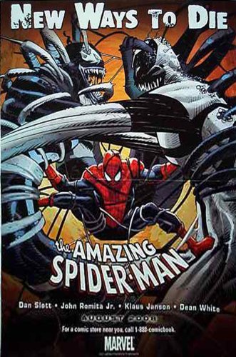 SPIDERMAN PROMOTIONAL POSTER VENOM ANIT-VENOM NEW WAYS TO DIE NM 1ST PRINT
