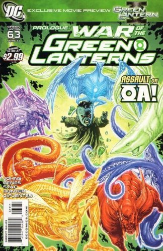 GREEN LANTERN #63 PROLOGUE: WAR OF THE GREEN LANTERNS JOHNS NM 1ST PRINT