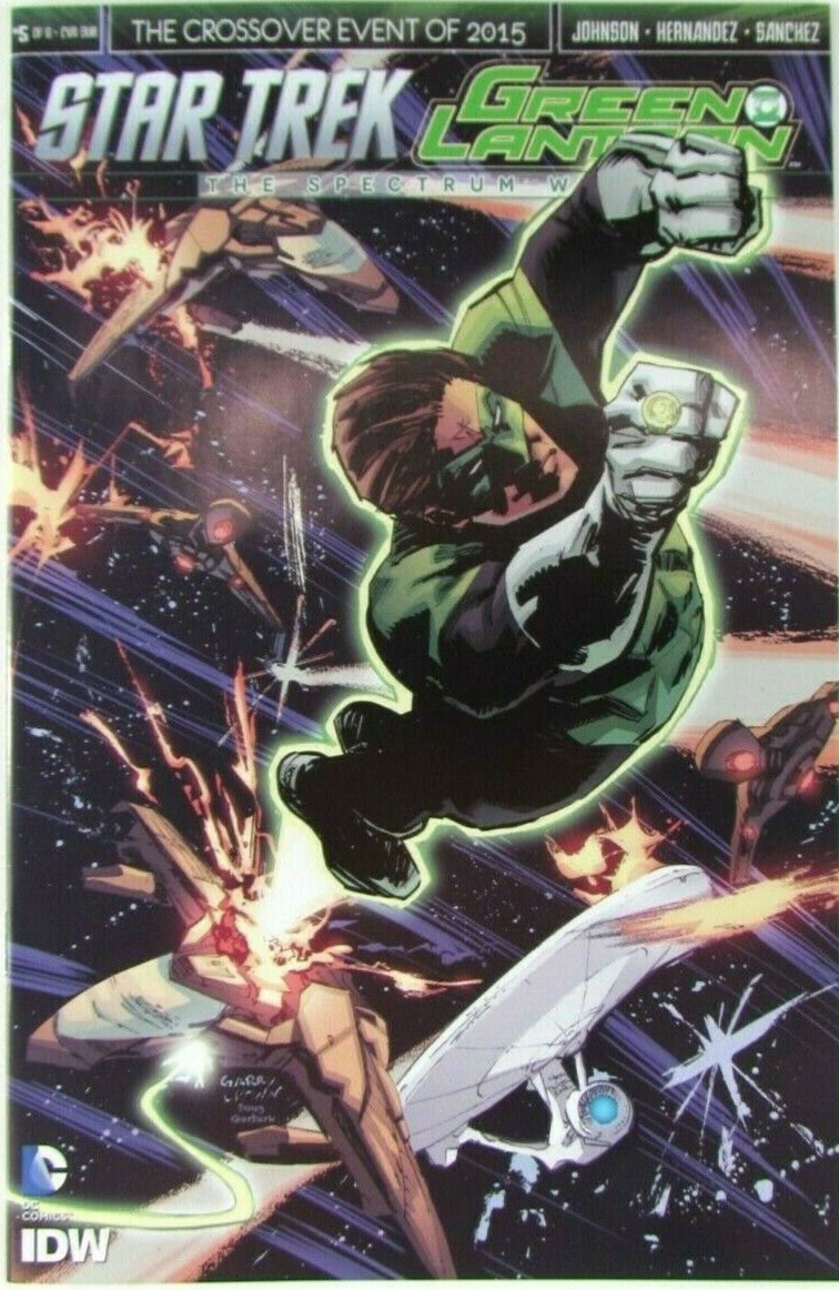 STAR TREK GREEN LANTERN SPECTRUM WAR #5 SUB VARIANT IDW DC COMIC BOOK 2015 NM