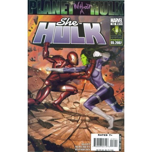 SHE-HULK #18 : ILLUMINATED PLANET WITHOUT A HULK - MARVEL COMICS D NM 1ST PRINT