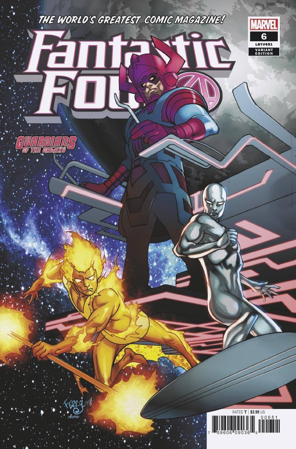 FANTASTIC FOUR #6 FERRY GOTG VARIANT MARVEL NM 1ST PRINT 2019