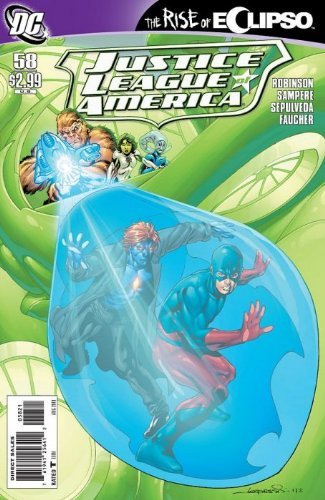 JUSTICE LEAGUE OF AMERICA #58 AARON LOPRESTI INCENTIVE VARIANT ROB NM 1ST PRINT