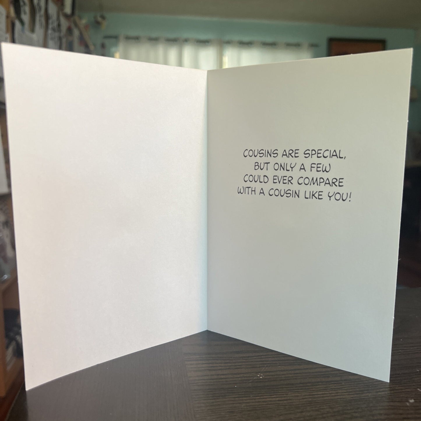 Peanuts Woodstock Hallmark Greeting Card 7" x 4.75" Birthday Cousin + Env