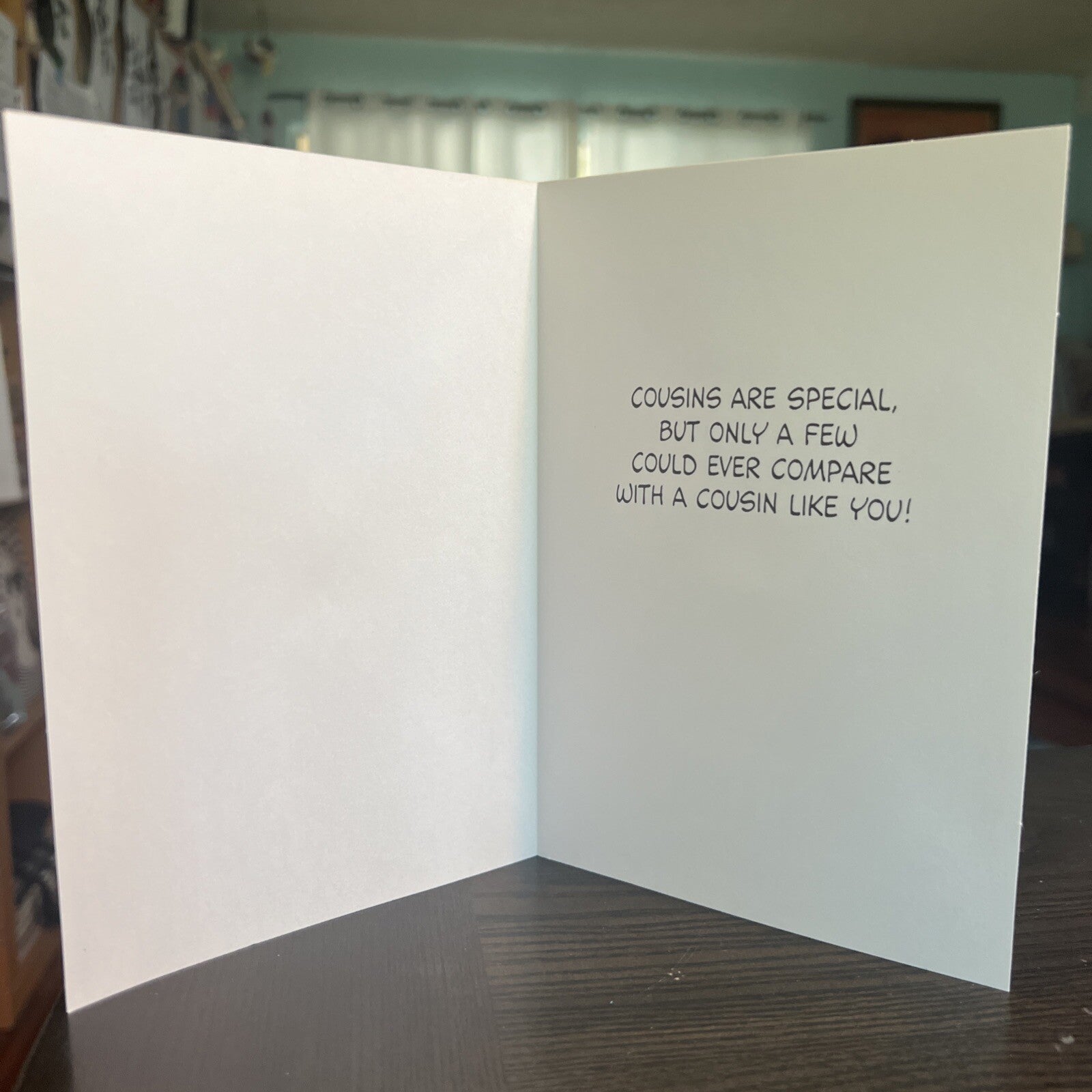 Peanuts Woodstock Hallmark Greeting Card 7" x 4.75" Birthday Cousin + Env