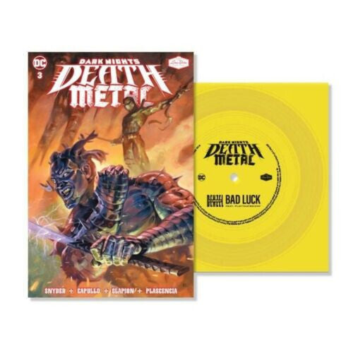 Dark Nights Death Metal #3 w Denzel Curry Bad Luck 7" Vinyl Loma Vista DC Comics