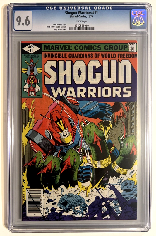 SHOGUN WARRIORS #11 CGC 9.6 MARVEL COMICS 1979 WHITE PAGES