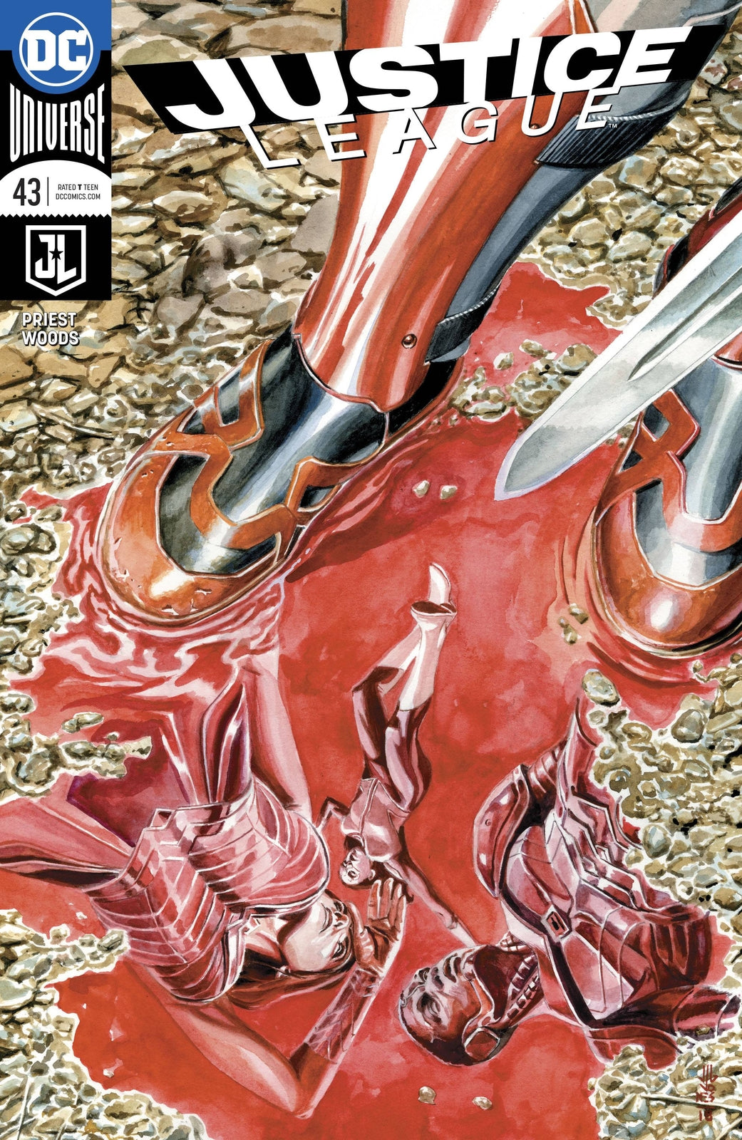 JUSTICE LEAGUE #43 REBIRTH VARIANT COVER NM 1ST PRINT DC 2018