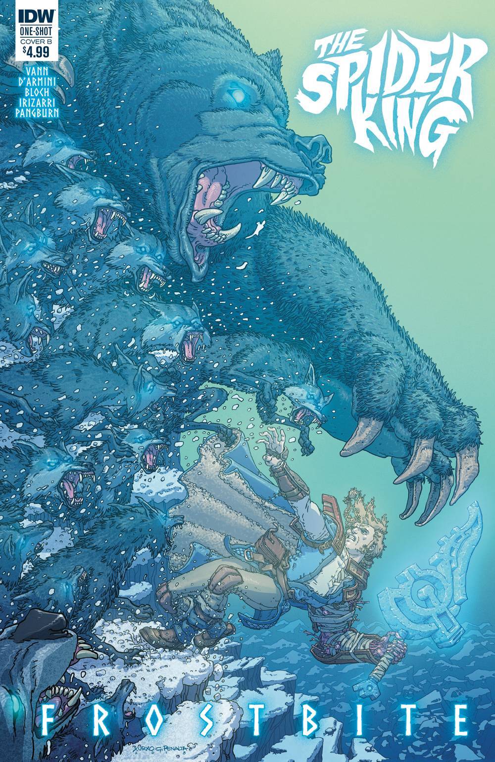 SPIDER KING FROSTBITE ONE-SHOT COVER B PENALTA IDW NM 1ST PRINT 2019