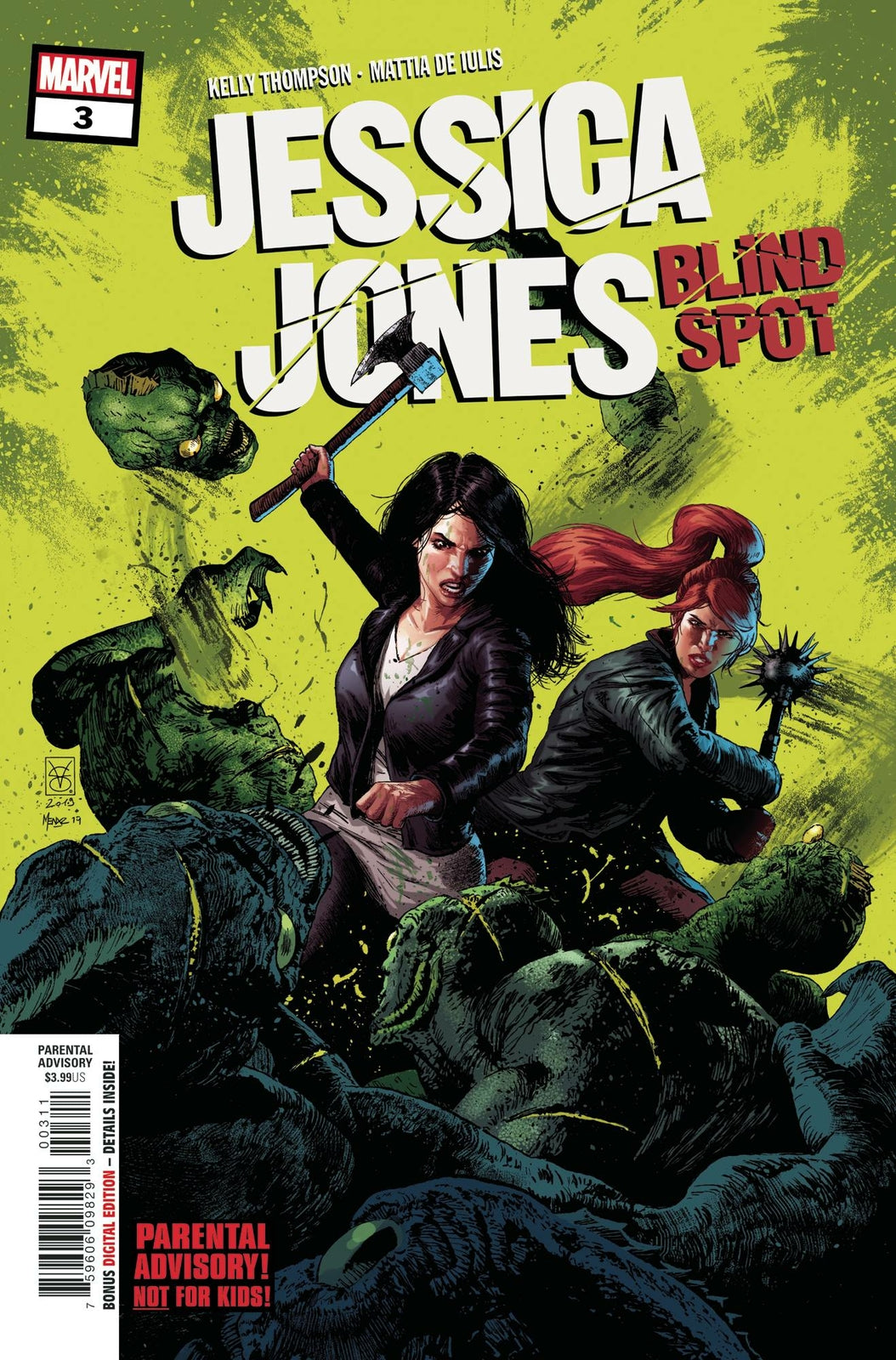JESSICA JONES BLIND SPOT #3 MAIN COVER MARVEL NM 1ST PRINT 2020