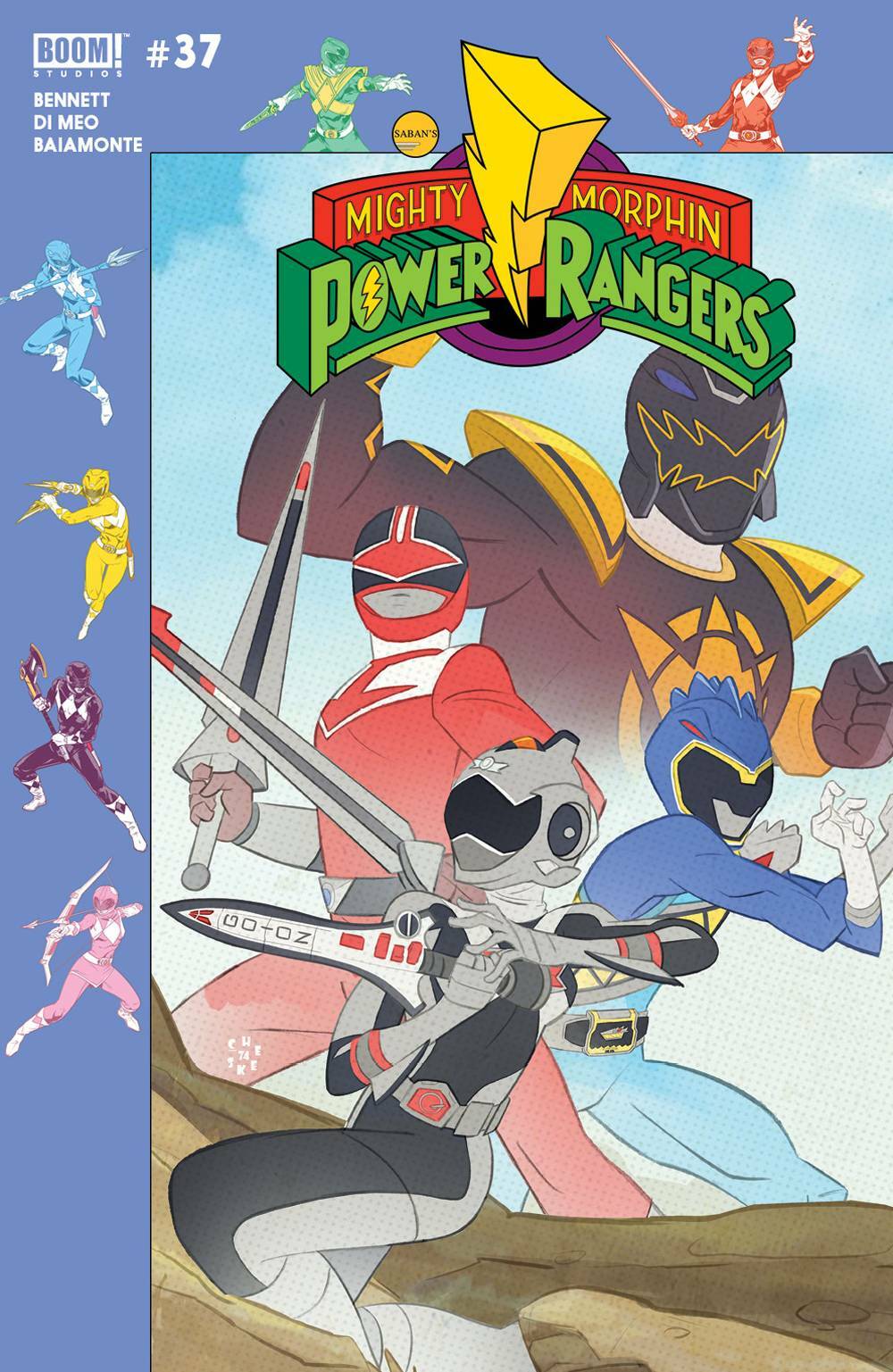 MIGHTY MORPHIN POWER RANGERS #37 GALLOWAY VARIANT (C: 1 BOOM! NM 1ST PRINT 2019