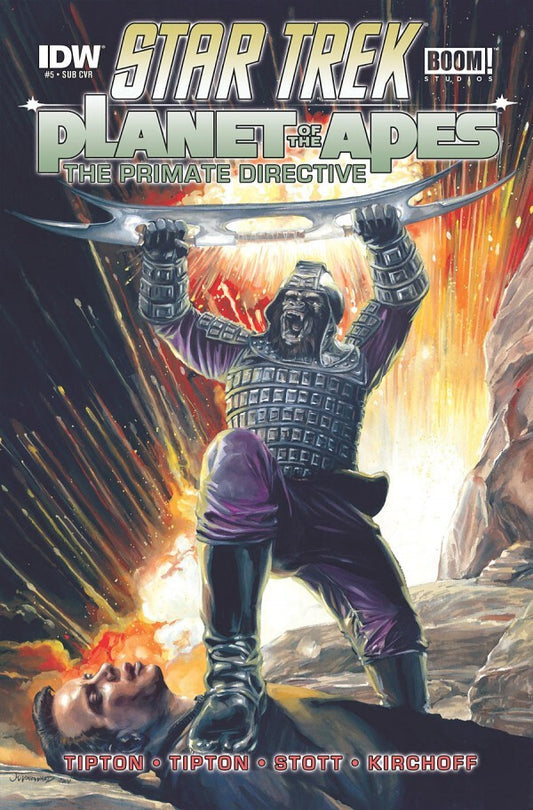 STAR TREK PLANET OF THE APES PRIMATE DIRECTIVE #5 TIPTON SUB CVR NM 1ST PRINT
