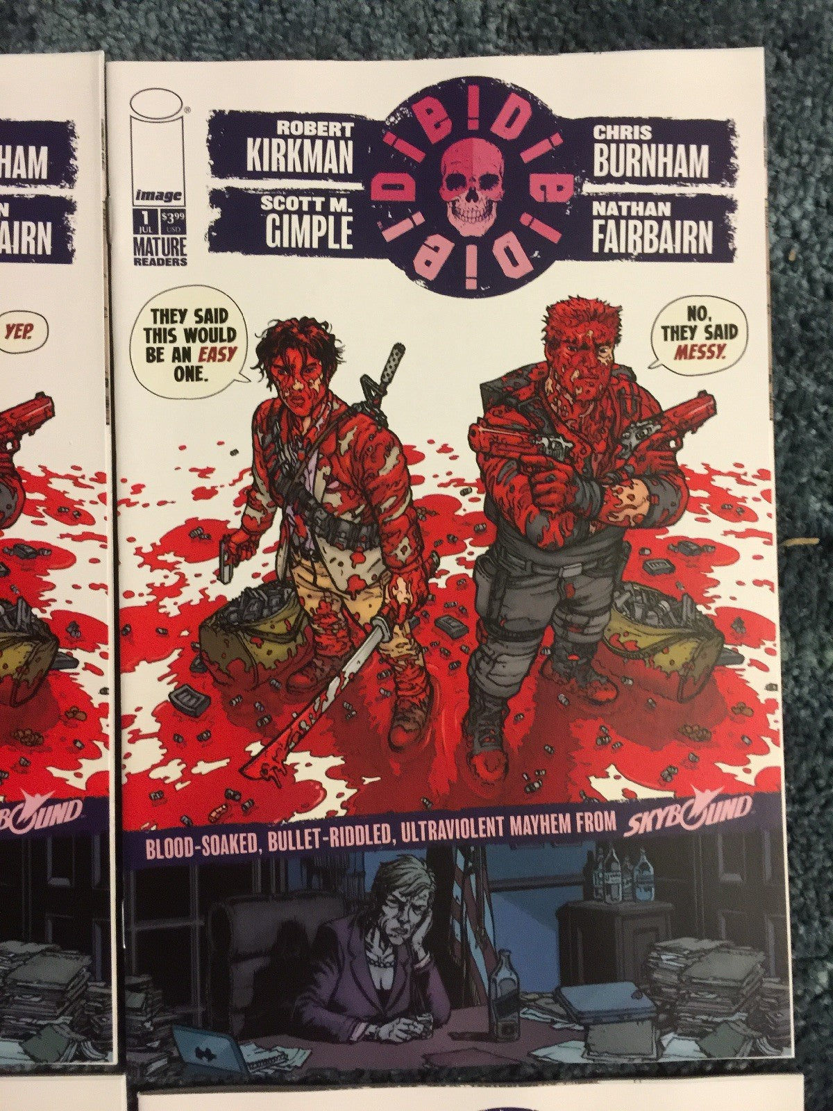 DIE! DIE! DIE! #1 ROBERT KIRKMAN 10 COPIES COVER VARIANT SET NM