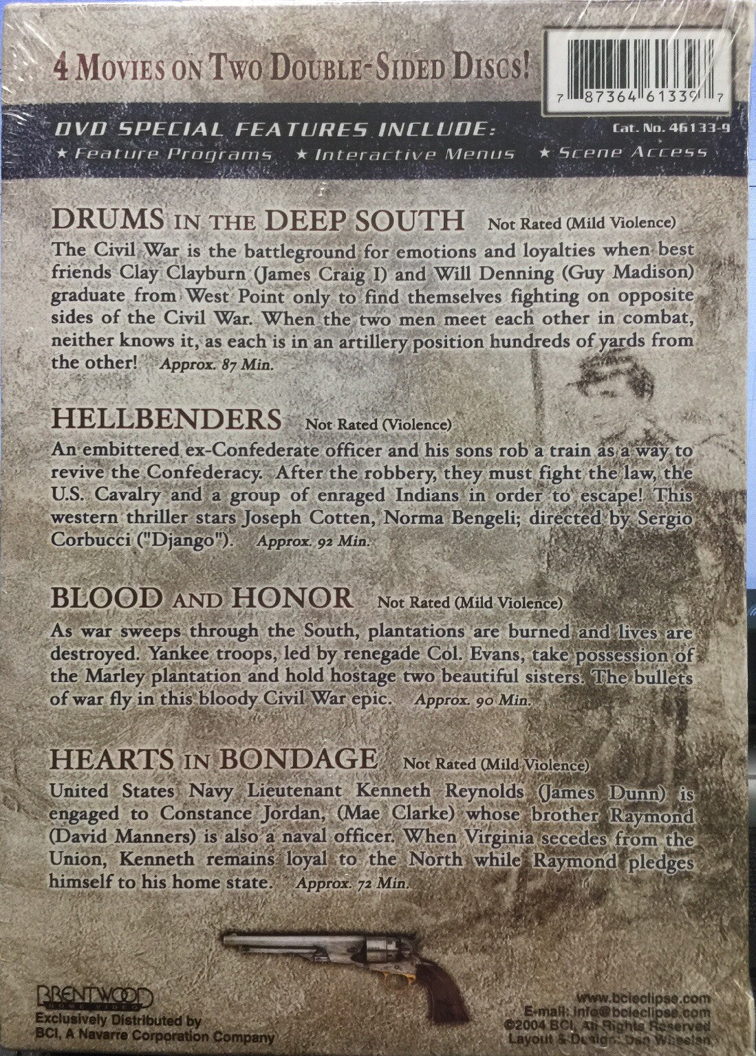 Civil War Hearts Bondage Blood Honor Hellbenders Drums Deep South DVD SET NEW