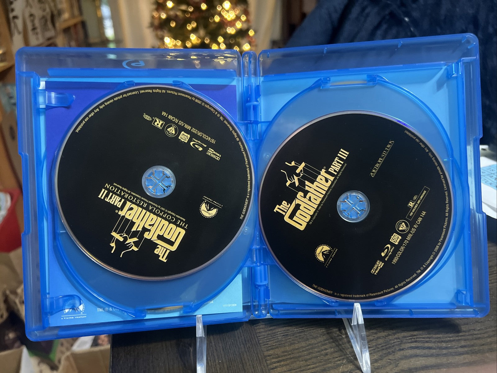 THE GODFATHER THE COPPOLA RESTORATION 4 DISC BLU RAY SET ALL 3 MOVIES