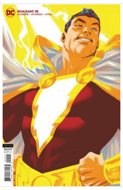 SHAZAM #15 VARIANT DC NM 1ST PRINT 2020