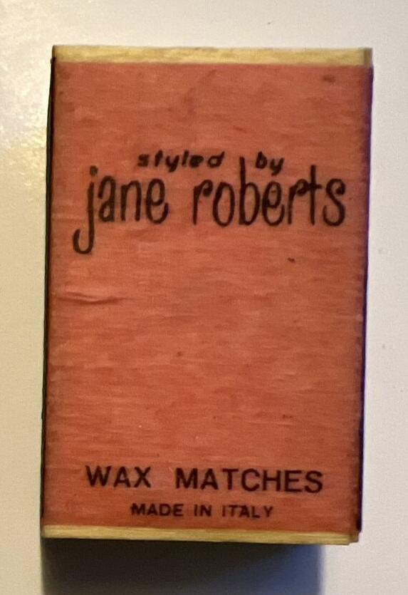 Vintage Made in Italy Wax Matches Match Box Jane Roberts Funky Elephant Cool!