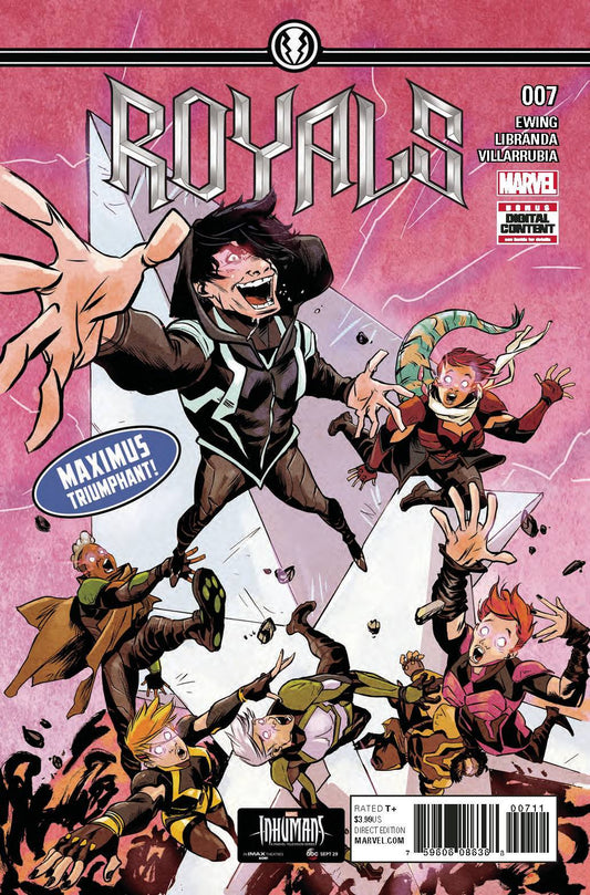 ROYALS #7 MAXIMUS TRIUMPHANT! INHUMANS! MARVEL NM 1ST PRINT 2017