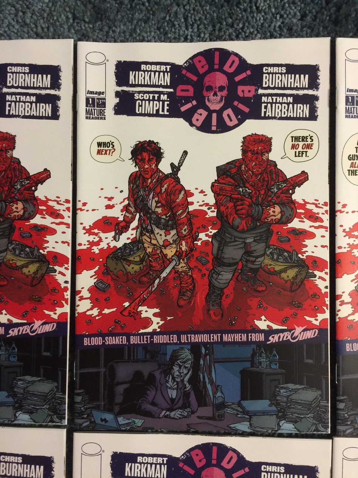 DIE! DIE! DIE! #1 ROBERT KIRKMAN 10 COPIES COVER VARIANT SET NM