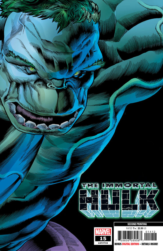IMMORTAL HULK #15 AL EWING JOE BENNET NM 2nd PRINT MARVEL 2019