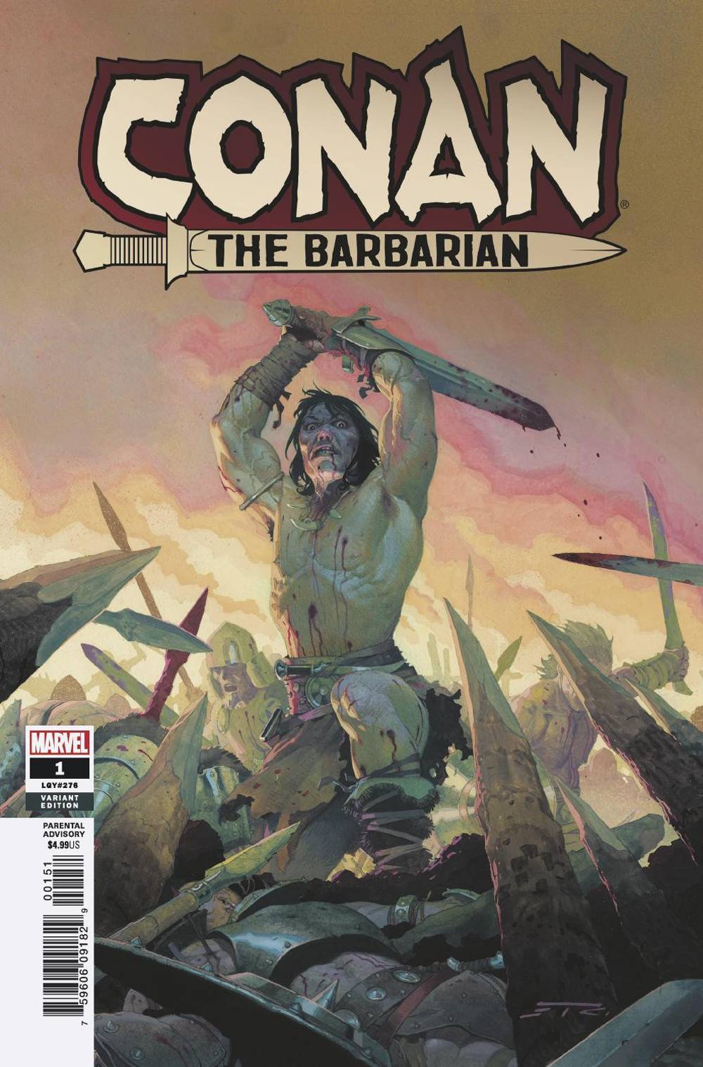 CONAN THE BARBARIAN #1 RIBIC TEASER VARIANT MARVEL COMICS NM 1ST PRINT 2019