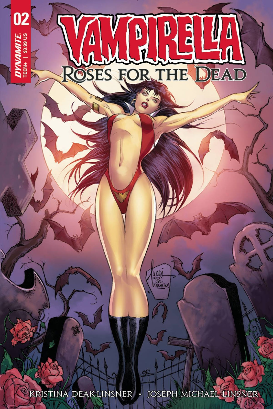 VAMPIRELLA ROSES FOR THE DEAD #2 COVER B TUCCI NM 1ST PRINT DYNAMITE 2018