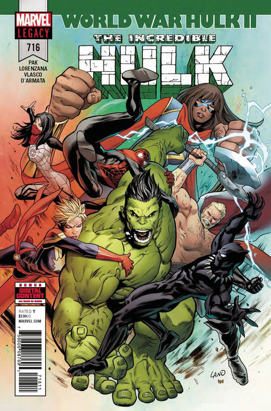 INCREDIBLE HULK #716 LEG MARVEL NM FIRST PRINT 2018
