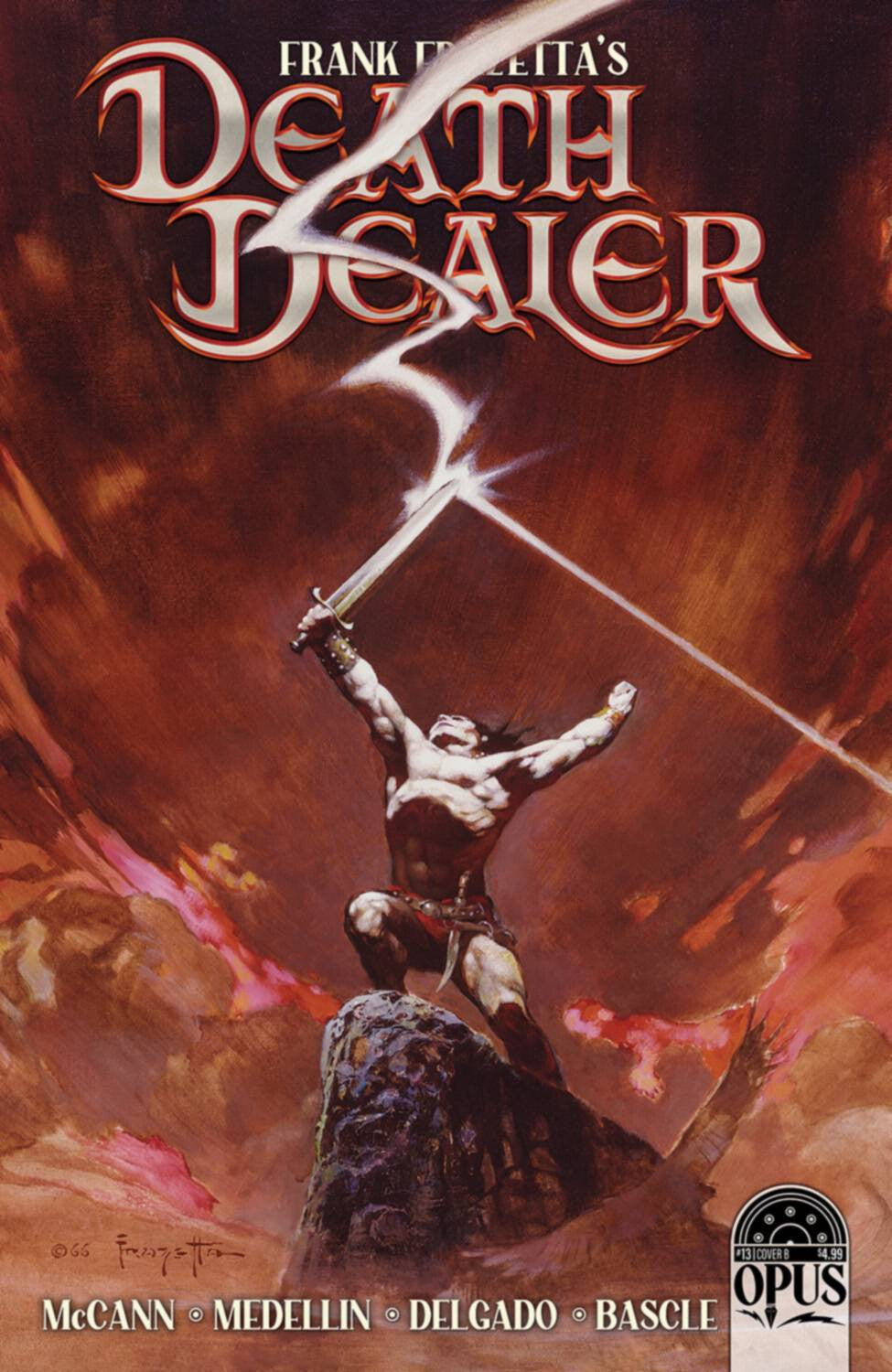 DEATH DEALER #13 CVR B FRAZETTA OPUS NM McCANN MEDELLIN