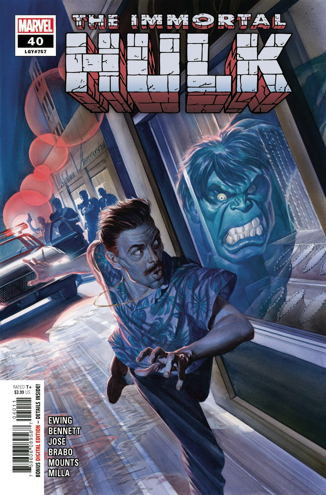 IMMORTAL HULK #40 MAIN COVER ALEX ROSS MARVEL NM 1st PRINT