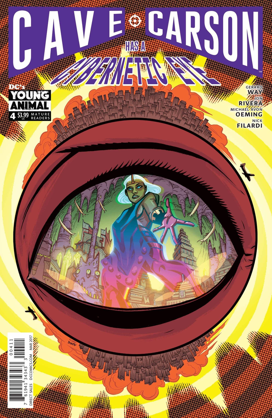 CAVE CARSON HAS A CYBERNETIC EYE #4 GERARD WAY NM