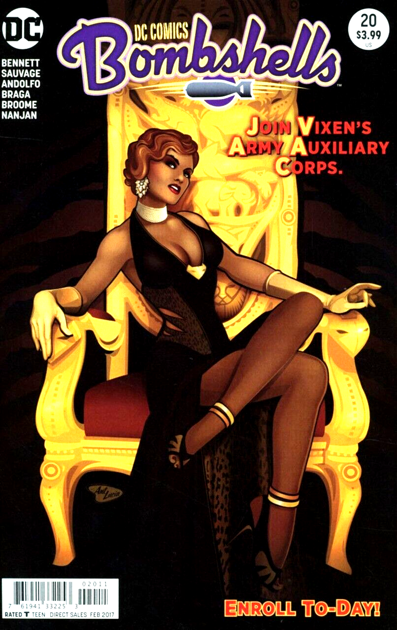 BOMBSHELLS #20 NM 1ST PRINT DC COMICS 2017 ANT LUCIA COVER