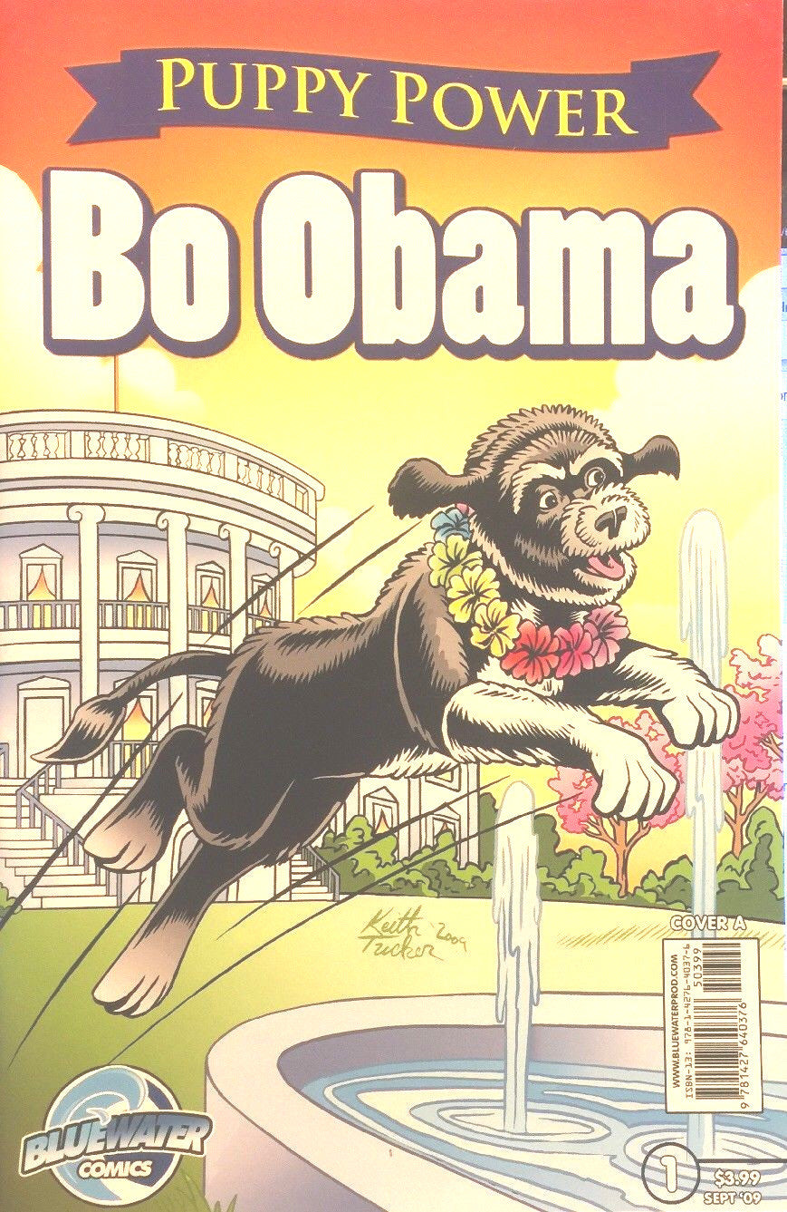 BO OBAMA PUPPY POWER COMIC #1 BLUEWATER COVER A VFN 2009